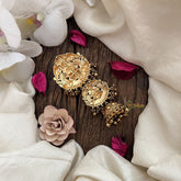 Vriksham Designer Double Lakshmi Design Jada Billai-Red-G19264